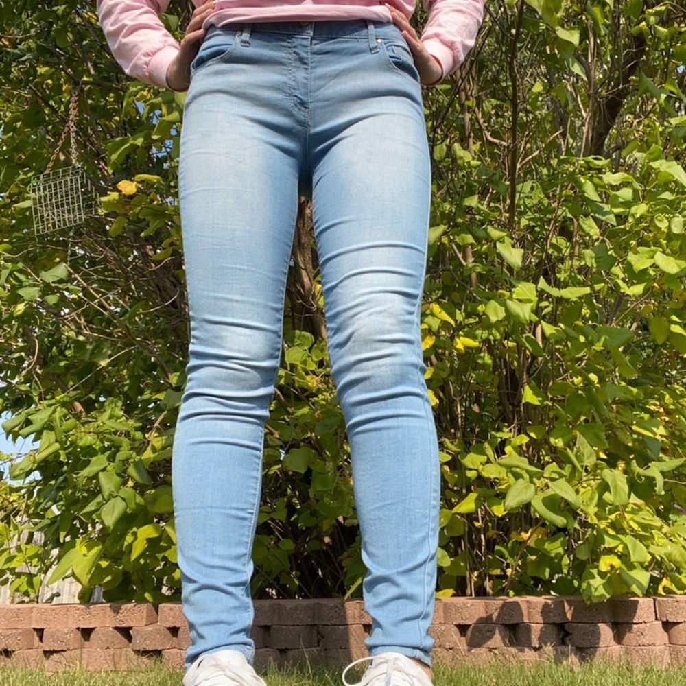 light wash jeggings